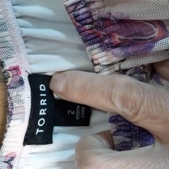 Torrid Pink andMaxi Sundress.  Boho, Artsy, Wedding Guest, Cottage Core, Cruise - Picture 2 of 9